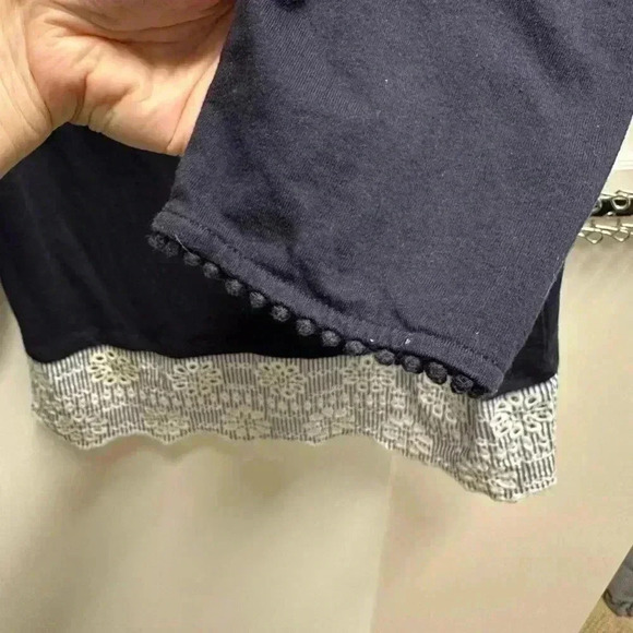 Boden Jersey Broderie Overlay Top - Picture 5 of 10